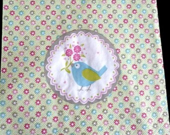 Napkin spring bird