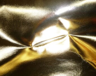 Leather 12"X12" Metallic Gold Foil Cowhide 2.5-3 oz / 1-1.2mm - PeggySueAlso