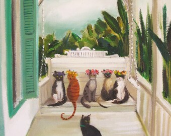Twelve Days at the Penny Fontaine Hotel. Day Five. Art Print.
