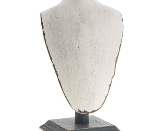 Distressed Wood Bust Display