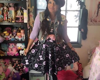 Eyeball Bone Bat Creepy Cute Dress