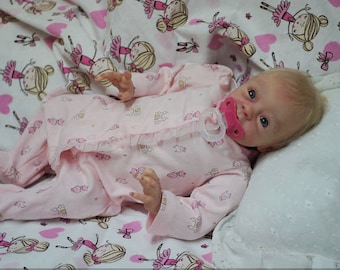 reborn babies Open Mouth Reborn doll Babies girl doll Silicone Vinyl soft body doll 19 inch doll open blue eyes blond hair