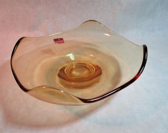Vintage Viking Glass Epic 4 Point Dish