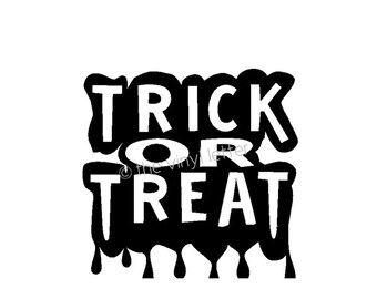 Trick Or Treat Halloween Vinyl Wall Decal