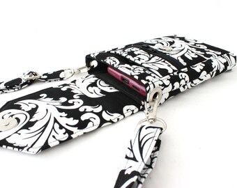 cell phone purse - mobile phone bag with zipper pocket - small crossbody purse - iphone purse - cell phone wallet - small crossbody bag
