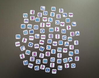 Hangeul (Korean Alphabet) Fridge Magnets