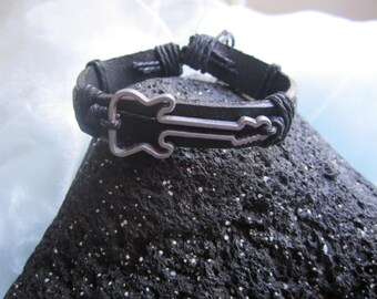 Leather Guitar Bracelet