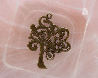 Bronze tree charm