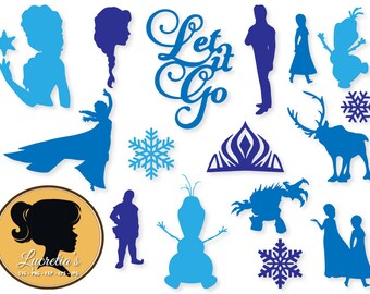 Frozen, dxf, Frozen clipart, SVG files for Silhouette Cameo or Cricut, Frozen logo, Frozen vector, svg, dxf eps