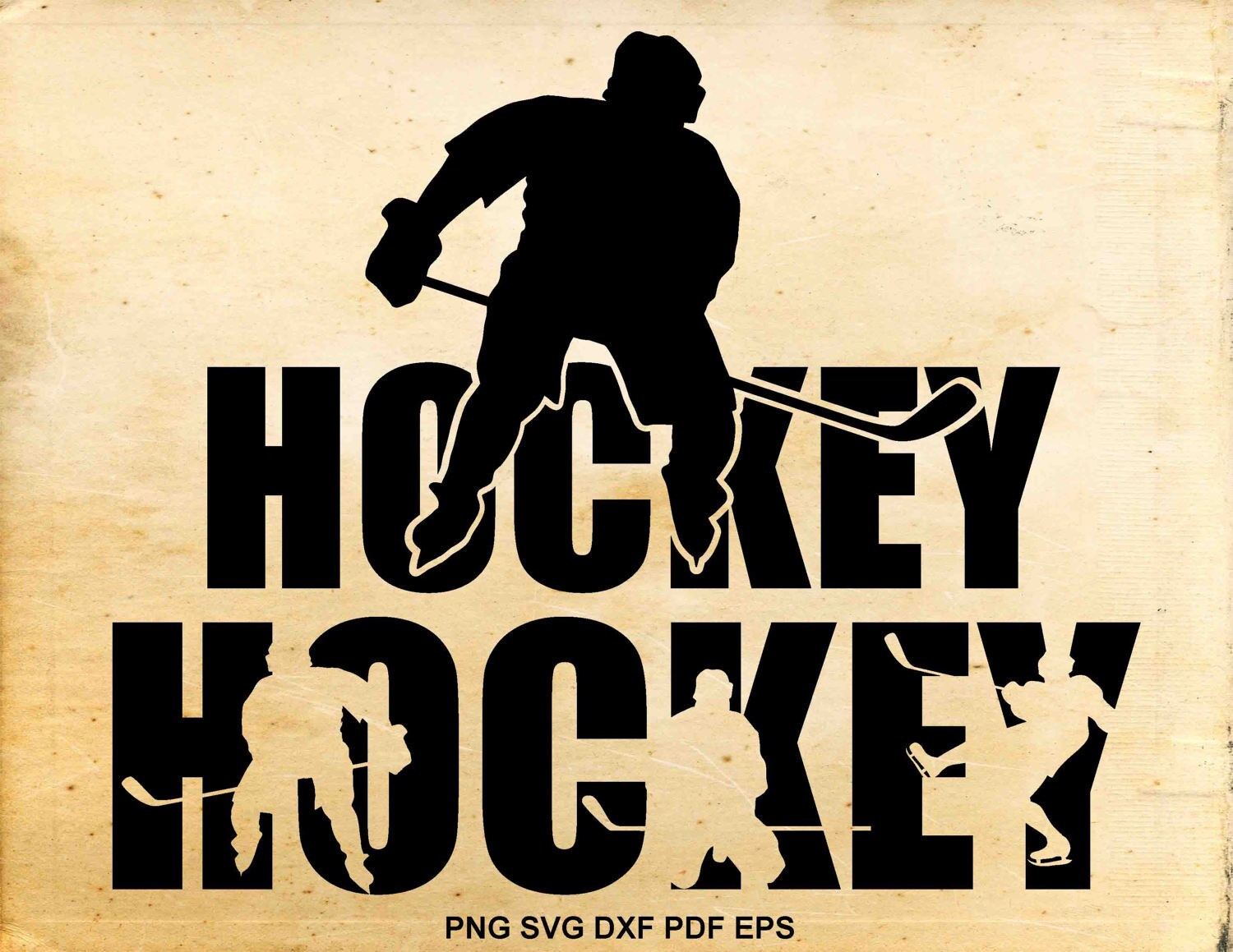 Download Hockey svg silhouette, Hockey clip art, Shirt design, Iron on designs, Cut files for Cricut ...