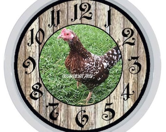 Chicken Hen Rooster Custom Made Wall Clock