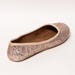 gold sequin ballet flats