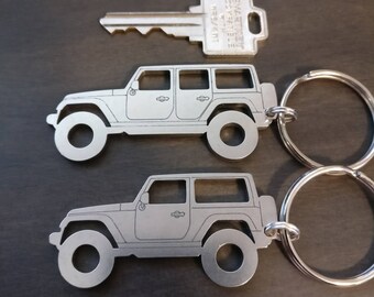 Jeep JK JKU 2door 4Door Wrangler Unlimited Keychains