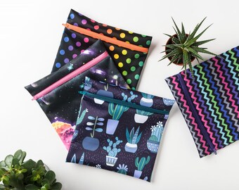 Bag for sandwich reusable and washable