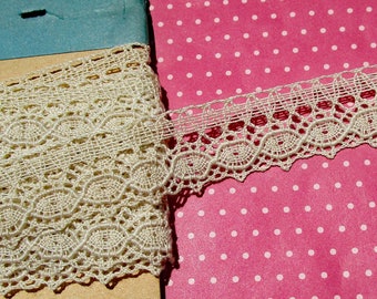 Antique Lace Vintage Lace Trim Cluny Lace Cotton Lace Ecru Edging