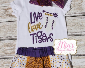Baseball Shirt, Purple and Gold Baseball, Tigers, Baseball