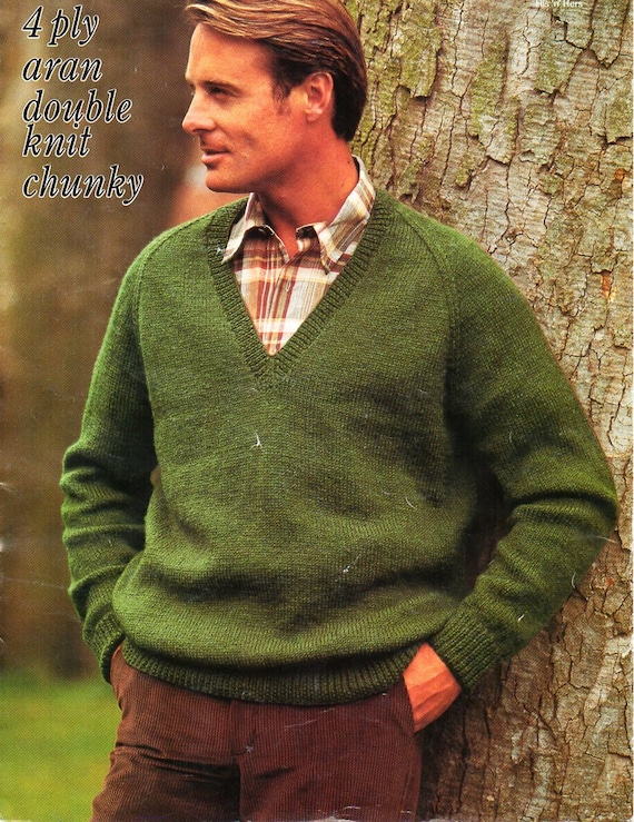 Near free v neck sweater knitting pattern