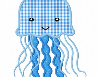 Jellyfish Applique Machine Embroidery Design NO:0038