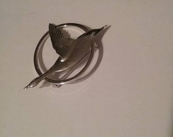 Vintage Sterling Silver Flying Goose Brooch, Forstner Silver Flying Goose Brooch, Vintage Flying Goose Pin, Sterling Silver Stamped Brooch