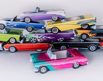 50s Classic Car Food Boxes (Quantity of 10 Cars)