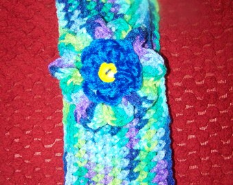 Crocheted Headband with Flower