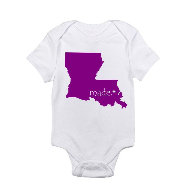 Louisiana Made Baby Bodysuit Baby Girl Baby Boy