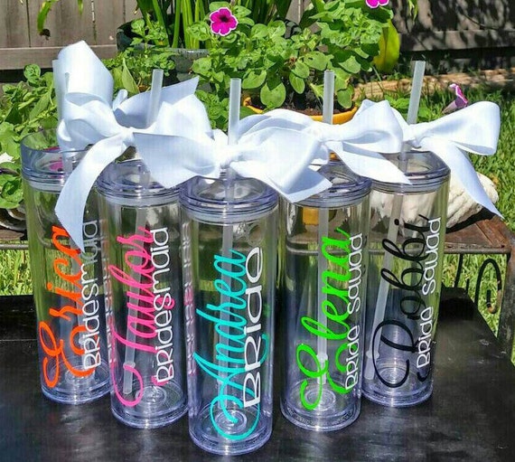 Personalized Tumbler Wedding Party Party Favors Bridesmaid