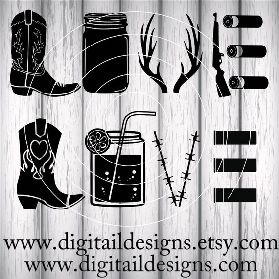 Download Country Love SVG png dxf eps fcm ai Cut File
