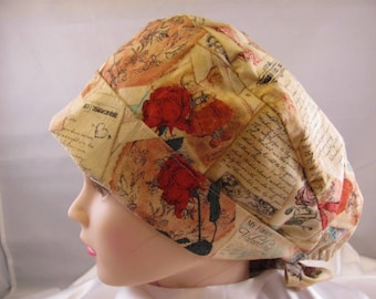 Women's Pixie Scrub Hat Love Letters