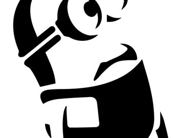 Surprised minion svg, Surprised minion eps, Surprised minion silhouette, Surprised minion file, Surprised minion instant download