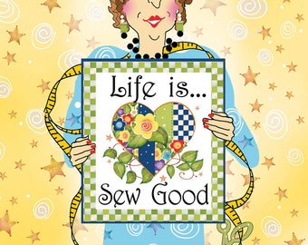 Greeting Card - Life is Sew Good