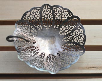 Vintage Footed Basket--International Silver