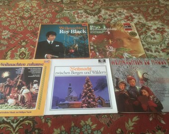 Vintage vinyl LP German Christmas songs