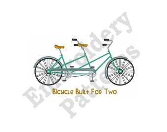 Built For Two - Machine Embroidery Design