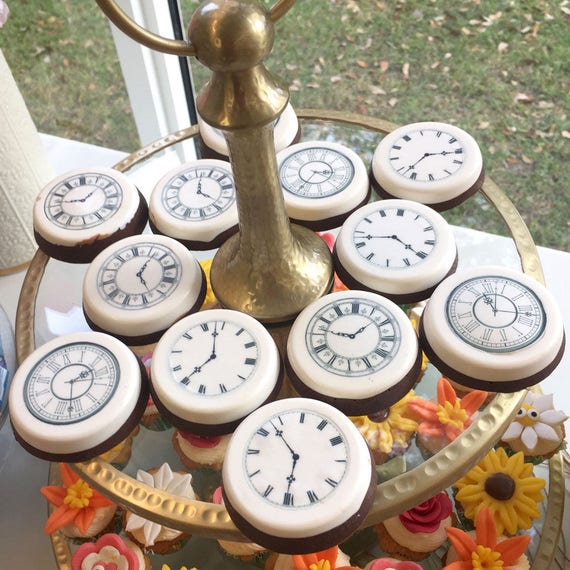 Edible Clock Faces Wafer Rice Paper Wedding Cake Decoration