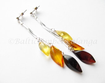 Baltic Amber Dangle Earrings