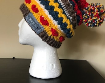 Pom Pom Slouch Hat