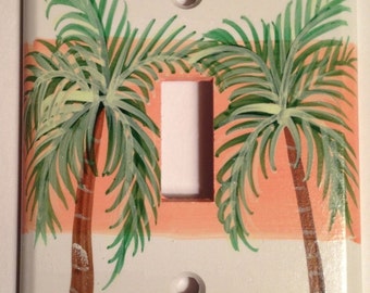 Palm Tree Switch plate Cover