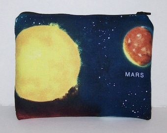 Pipe Pouch, Astronomy Bag, Pipe Case, Space, Pipe Bag, Zipper Bag, Padded Pipe Pouch, Hippie, Stoner Gifts, Gadget Bag, 7.5" x 6" - X LARGE