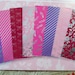 8 sheets sticker fabric. triangles, Garland of flags, zigzag, heart, feather, stains