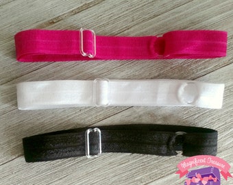 Adjustable Fold Over Elastic (FOE) Headband - You Choose Color - Newborn headband - Adult headband - Girl headband - Toddler Elastic Band