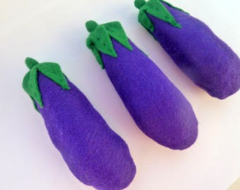 Eggplant vegetable market dinette felt