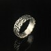 Celtic Knot Band Silver Ring // 925 Sterling Silver // Hand Cast // Celtic Jewelry