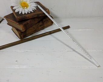 Taylor Thermometer Immersion 3" Glass Working Gas Filled Taylor Rochester NY Industrial Thermometer 14 Inches Long Anaconda 67 Brass Pipe