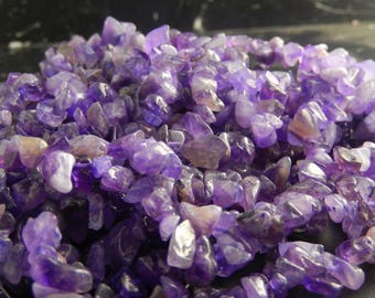 100 light purple natural Amethyst chips