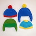 South Park Hat, Cartman, Stan Marsh, Kyle Broflovski, Craig Tucker - Newborn to Adult Halloween / Cosplay