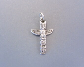 Vintage Sterling Totem Pole Southwestern Charm