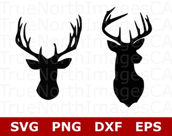 Deer SVG File / Deer Head SVG / Deer Clipart / Deer Head Clipart / Deer Vector / Hunting SVG Files / Svg Files for Cricut / Silhouette
