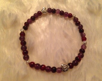Gemstone stretch bracelet