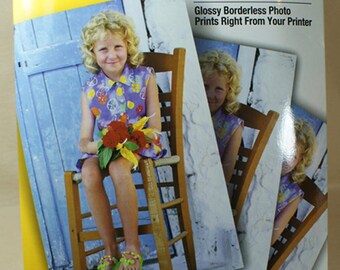 CANON Glossy Photo Cards Bubble Jet 20 Sheets 4x6 borderless FM-101. New sealed in package. Great for post cards & scrapbooking.